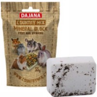 Dajana Country Mix - мінеральний блок Dajana Country Mix фрукти та вітаміни для дрібних гризунів та кроликів 55 г (DP461)