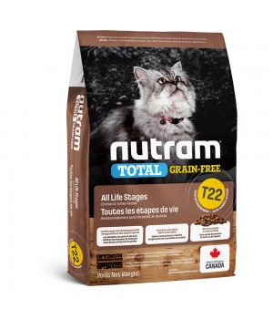 Nutram T22 Total Grain-Free - корм Нутрам T22 Тотал с курицей и индейкой для кошек 20 кг breeder (T22_20)