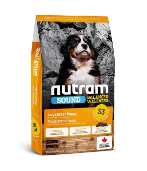 Nutram S3 Sound Balanced Wellness Puppy - корм Нутрам S3 Саунд із куркою для щенят великих порід 11,4 кг (S3_11.4)