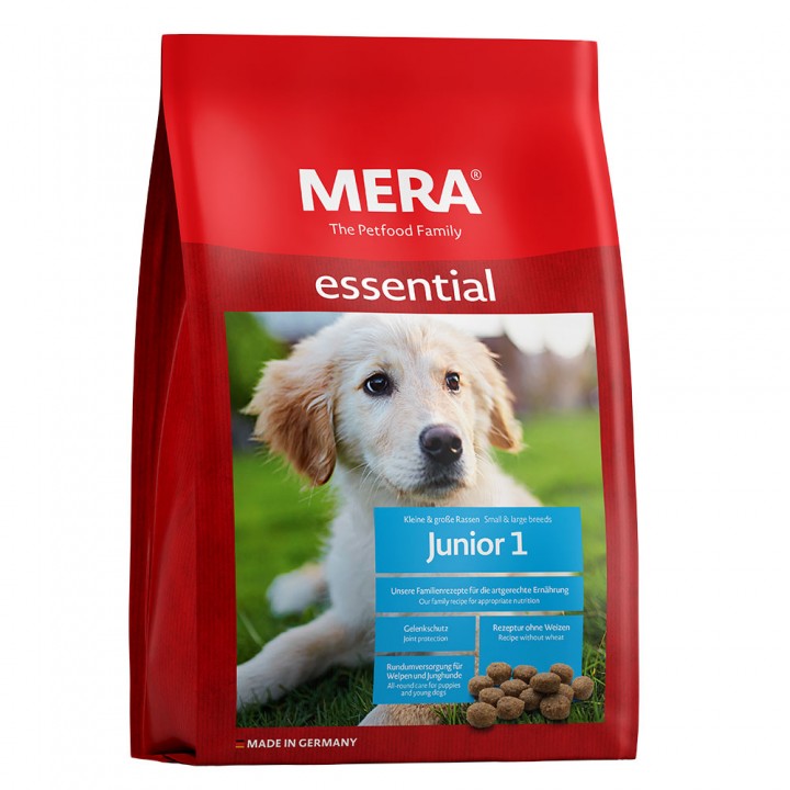 MERA essential Junior 1 корм для щенков и юниоров всех пород 12,5 кг