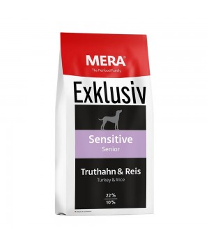 MERA EXCLUSIV sensitive Senior Truth - Reis корм для cобак преклонных лет с чувствительным пищеварением с индейкой и рисом, 15 кг (135)