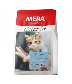 MERA finest fit Kitten корм для кошенят, зі свіжим м'ясом птиці та лісовими ягодами, 10 кг (111)