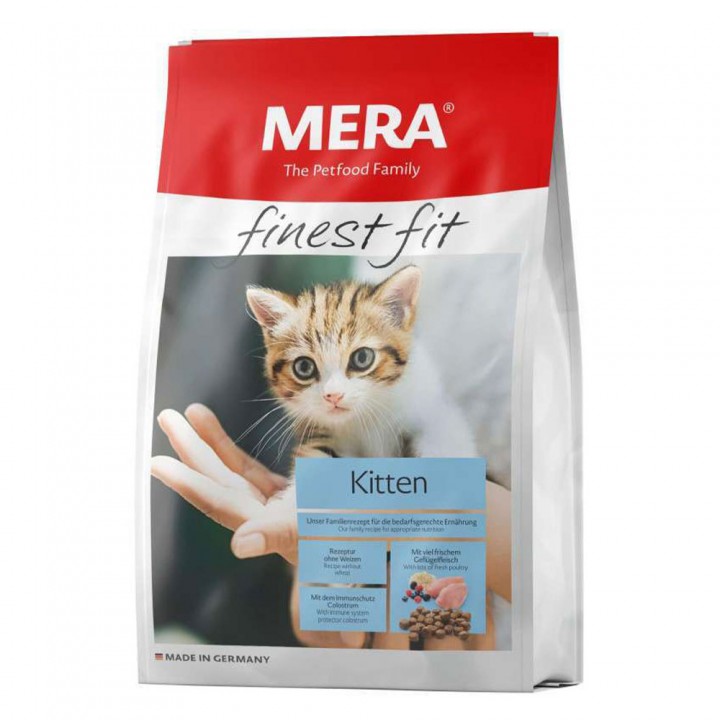 MERA finest fit Kitten корм для котят, со свежим мясом птицы и лесными ягодами, 1,5 кг