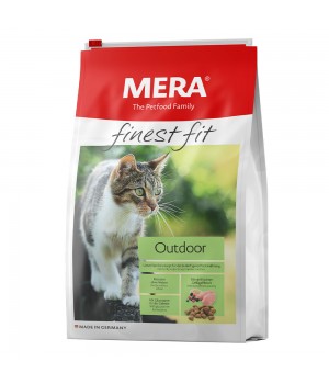 MERA finest fit Outdoor корм для котов с доступом на природу, со свежим мясом птицы и лесными ягодами, 1,5 кг