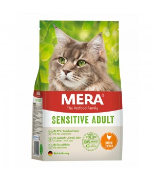 MERA Cats Sensitive Adult Сhicken (Huhn) корм для взрослых котов с чувствительным пищеварением с курицей, 10 кг (118)