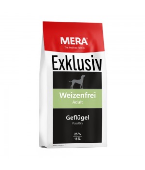 MERA EXCLUSIV weizenfrei Adult Geflugel корм для собак с птицей (без пшеницы), 15 кг