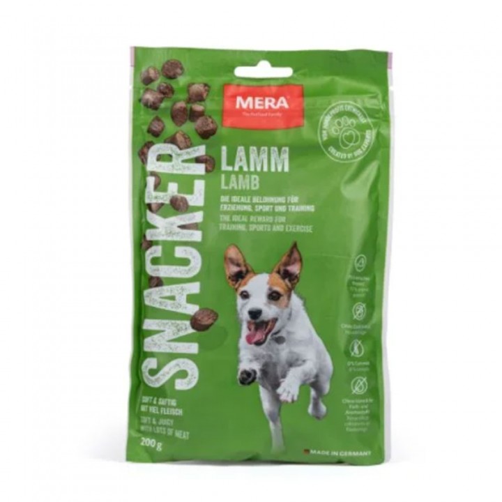 Mera snacker Lamm мягкие снеки для собак с ягненком, 200 гр