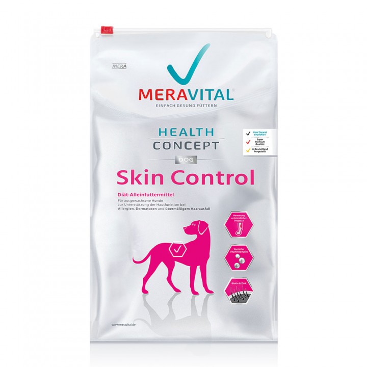 MERA MVH Skin Control корм для дорослих собак при дерматозах та надмірному випаданні шерсті 3 кг