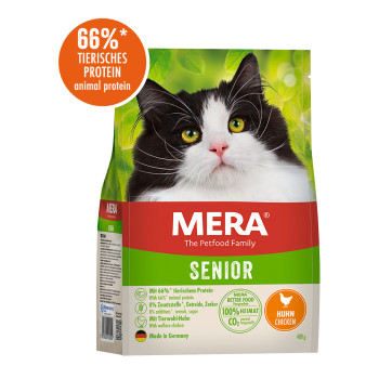 MERA Cats Senior Beef (Huhn) корм для котов пожилого возраста с курицей, 400гр