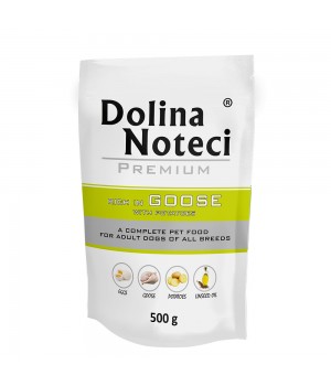 Пауч Dolina Noteci Premium для собак з гускою та картоплею, 500 г