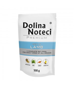 Пауч Dolina Noteci Premium для собак с ягнятиной, 500 г