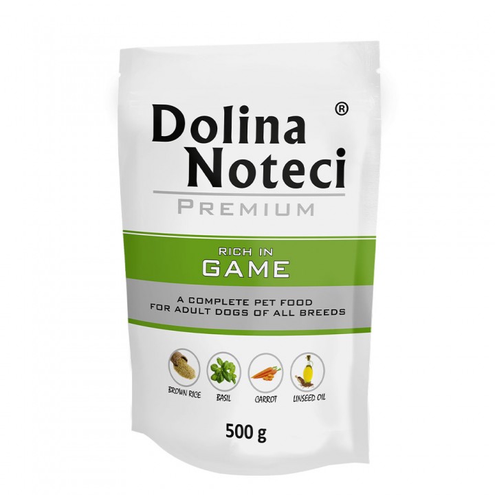 Пауч Dolina Noteci Premium для собак з дичиною, 500 г