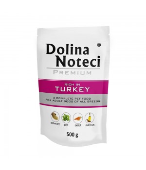 Пауч Dolina Noteci Premium для собак с индейкой, 500 г