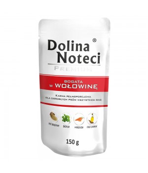 Пауч Dolina Noteci Premium для собак с говядиной, 150 г