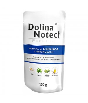 Пауч Dolina Noteci Premium для собак з тріскою та броколі, 150 г