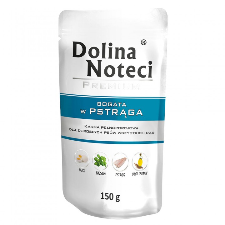 Пауч Dolina Noteci Premium для собак з фореллю, 150 г