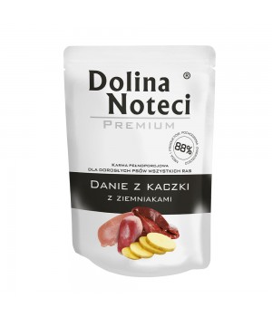 Пауч Dolina Noteci Premium Danie для взрослых собак всех пород, утка с картофелем, 300 г