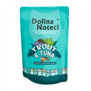 Пауч Dolina Noteci Superfood для котів з форелью та тунцем, 85 г