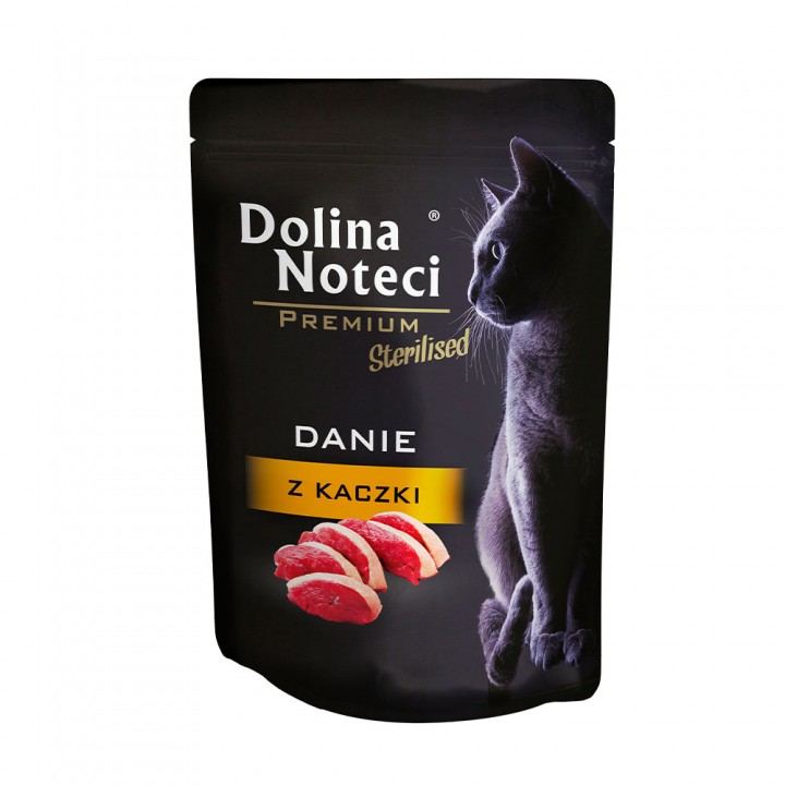 Пауч Dolina Noteci Danie для стерилізованих котів з качкою, 85 г