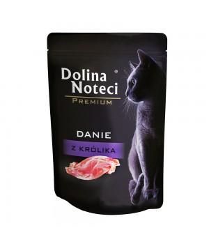 Пауч Dolina Noteci Danie для кошек с кроликом, 85 г