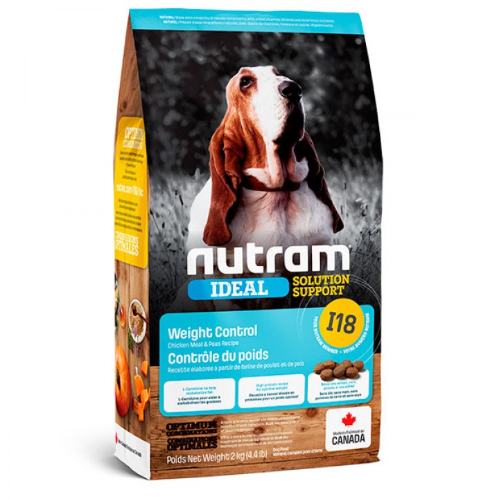 Nutram I18 Ideal Solution Support Weight Control Dog - корм Нутрам I18 Ідеал для собак схильних до зайвій вазі 2 кг (I18_2)