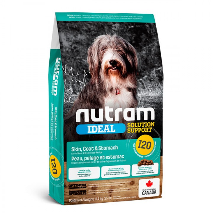 Nutram I20 Ideal Skin Coat - корм Нутрам I20 Ідеал для собак із проблемною шкірою 11,4 кг (I20_11.4)