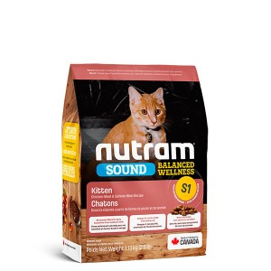 Nutram S1 Sound Balanced Wellness Kitten - корм Нутрам S1 Саунд Беленсд із куркою й лососем для кошенят 1,8 кг (S1_1,13)