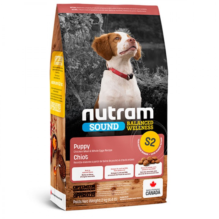 Nutram S2 Sound Balanced Wellness Puppy - корм Нутрам S2 Саунд із куркою для щенят дрібних і середніх порід 2 кг (S2_2)