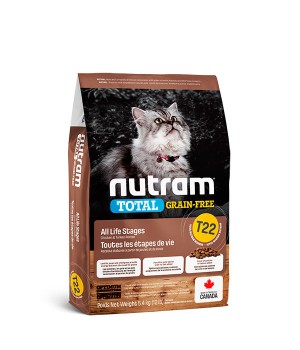 Nutram T22 Total Grain-Free - корм Нутрам T22 Тотал с курицей и индейкой для кошек 5,4 кг (T22_5.4)