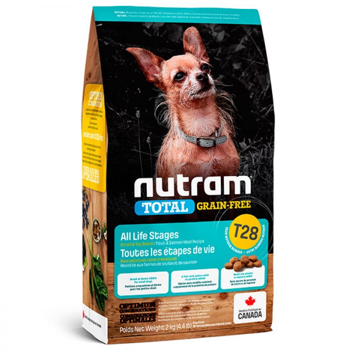 Nutram T28 Total Grain Free - корм Нутрам T28 Тотал с лососем и форелью для собак мелких пород 2 кг (T28_2)