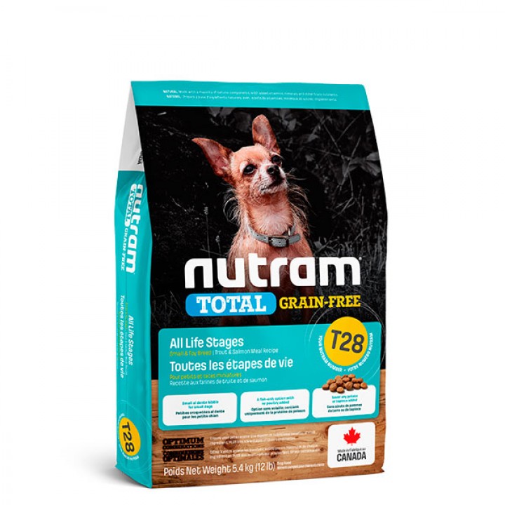 Nutram T28 Total Grain Free - корм Нутрам T28 Тотал з лососем і фореллю для собак дрібних порід 5.4 кг (T28_5.4)