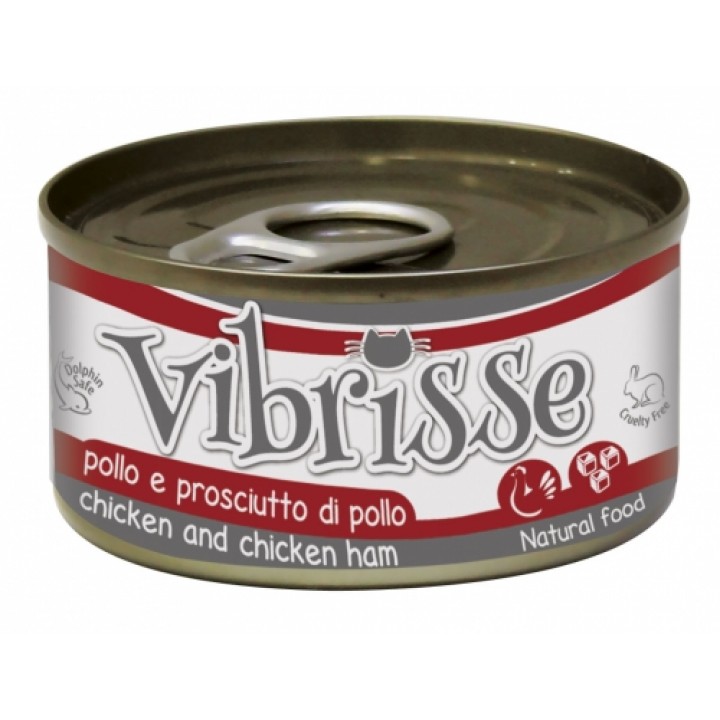 Vibrisse - консервы Вибрисс с курицей и ветчиной для кошек 140 г (C1018362)
