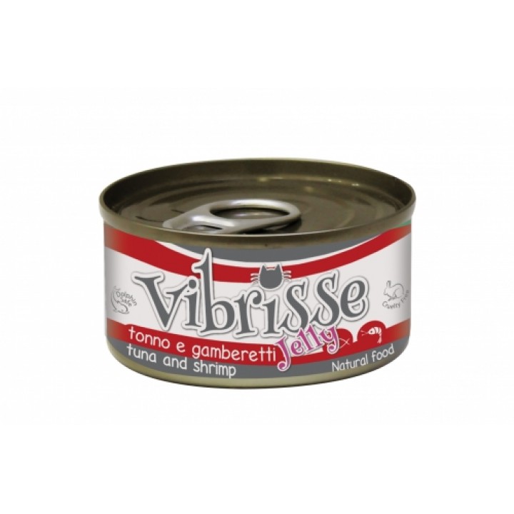 Vibrisse Jelly - консервы Вибрисс Джелли с тунцом и креветками в желе для кошек 70 г (C1018425)