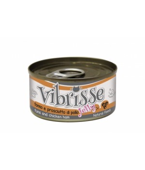 Vibrisse Jelly - консервы Вибрисс Джелли с тунцом и ветчиной в желе для кошек 70 г (C1018429)