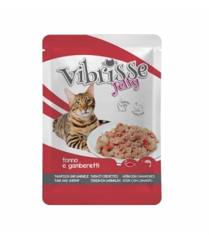 Vibrisse Jelly - консервы Вибрисс Джелли с тунцом и креветками в желе для кошек (пауч) 70 г (C1018986)