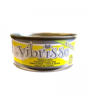 Vibrisse Mousse - консервы Вибрисс Мусс с тунцом и яйцами для котят 70 г (C1018750)