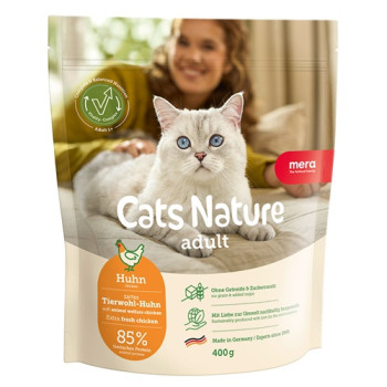 MERA Cats Nature Adult Chicken (Huhn) корм для взрослых кошек всех пород с курицей, 400 г