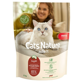 MERA Cats Nature Adult Insekt (Insekt) корм для взрослых кошек всех пород с насекомыми, 2 кг