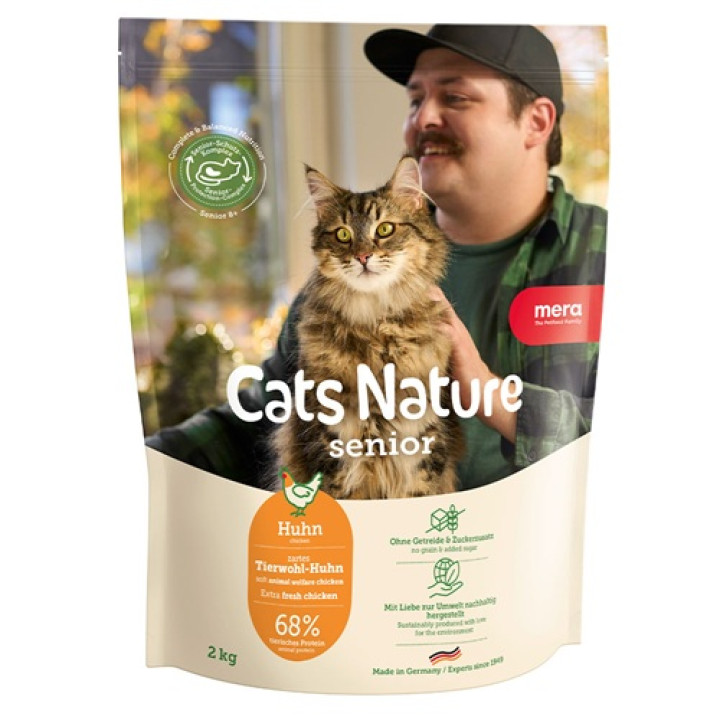 MERA Cats Nature Senior Chiken (Huhn) корм для котів похилого віку з куркою, 2кг