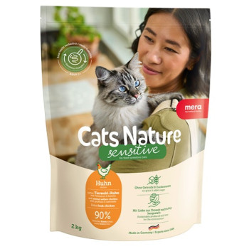 MERA Cats Nature Sensitive Chicken (Huhn) корм для кошек с чувствительным пищеварением с курицей, 2 кг