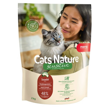 MERA Cats Nature Sensitive Insekt (Insekt) корм для кошек с чувствительным пищеварением с насекомыми, 2 кг