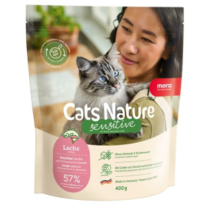 MERA Cats Nature Sensitive Salmon (Lachs) корм для котів із чутливим травленням з лососем, 400 г