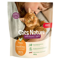 MERA Cats Nature Sterilised Light Chiken (Huhn) корм для стерилізованих та кастрованих котів з куркою, 400 г