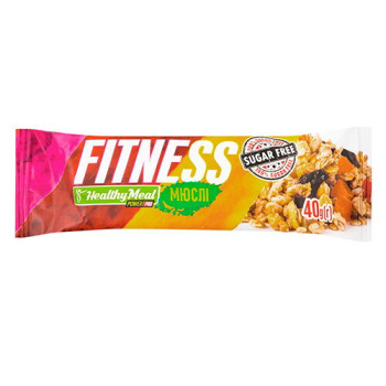 Батончик низьковуглеводний Power Pro Fitness Мюслі з сухофруктами без цукру, 40 г (4820231510132) Батончик низьковуглеводний Power Pro Fitness Мюслі з сухофруктами без цукру, 40 г (4820231510132)