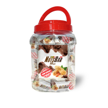 Цукерки Power Pro Nuts Bar Mini з карамеллю та горіхами, без цукру, банка 810 г (4820231511191) Цукерки Power Pro Nuts Bar Mini з карамеллю та горіхами, без цукру, банка 810 г (4820231511191)