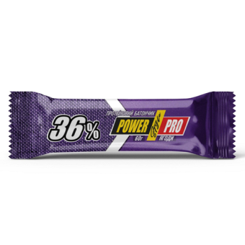 Протеїновий батончик Power Pro 36% білку, лісова ягода, 60 г (4820214004733) Протеїновий батончик Power Pro 36% білку, лісова ягода, 60 г (4820214004733)
