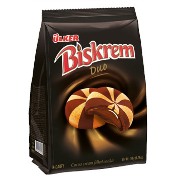 Печенье Ulker Biskrem Duo с какао кремом 150 г (8690504115113) Печенье Ulker Biskrem Duo с какао кремом 150 г (8690504115113)