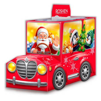 Новогодний подарок Roshen №3 Автомобиль Санты, 328 г (4823077652790)