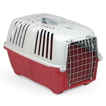Переноска MPS Pratico2 Metal до 18 кг, 55х36х36 см, красная