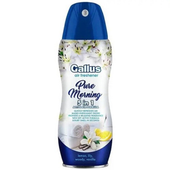 Освежитель воздуха Gallus Pure Morning 5в1, 300 мл (4251415302081)